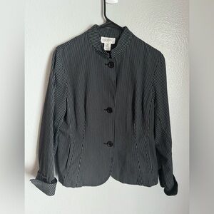 Jones New York Country Striped Jacket Top Size 10